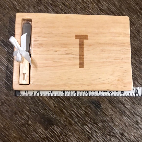 2/$22❤️ INDIGO Monogrammed Cheese board - Picture 2 of 15